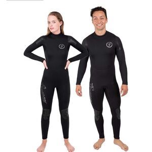 Unisex Full-Length Black Wetsuit XL- Long Sleeve size 10 shoes and gloves large